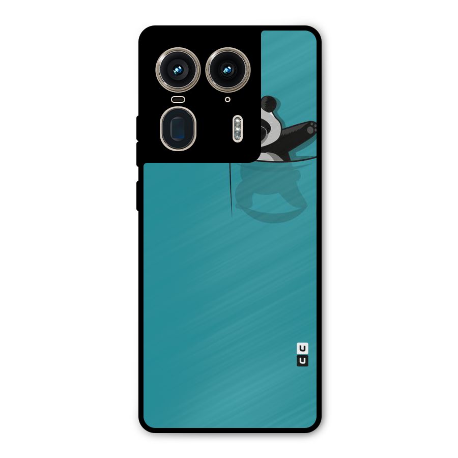 Panda Dabbing Away Metal Back Case for Motorola Edge 50 Ultra