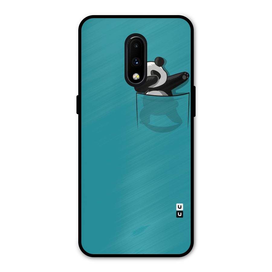 Panda Dabbing Away Metal Back Case for OnePlus 7