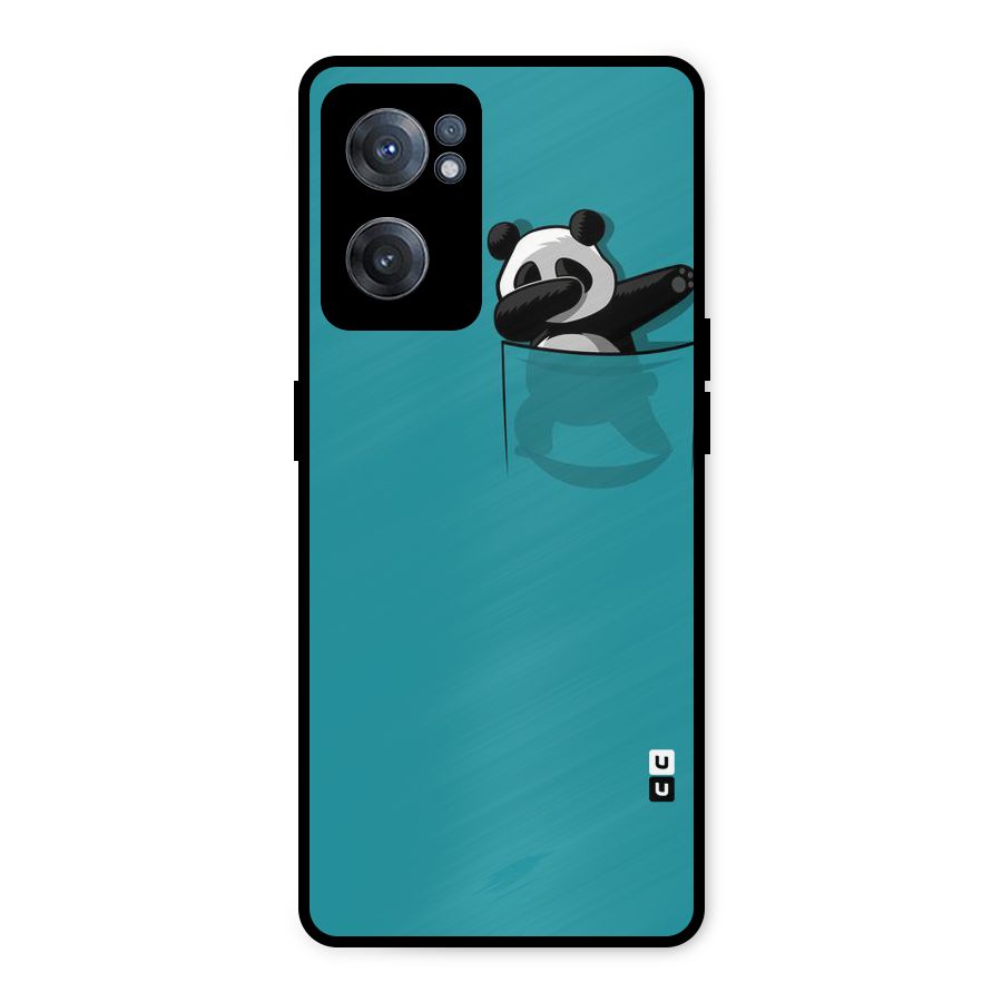 Panda Dabbing Away Metal Back Case for OnePlus Nord CE 2 5G