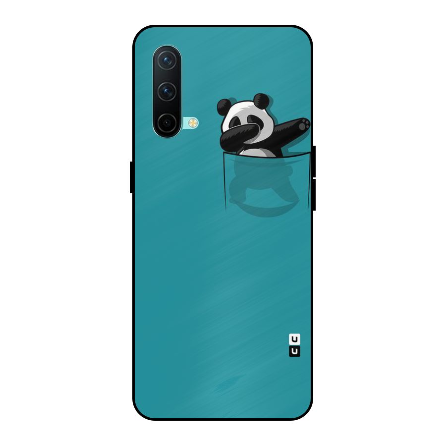 Panda Dabbing Away Metal Back Case for OnePlus Nord CE 5G