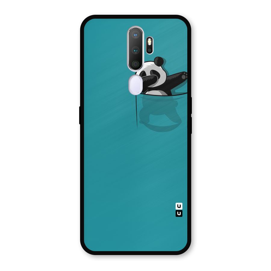Panda Dabbing Away Metal Back Case for Oppo A5 (2020)