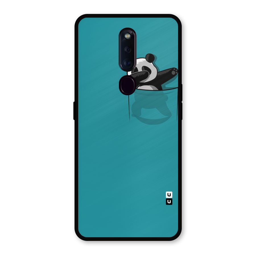 Panda Dabbing Away Metal Back Case for Oppo F11 Pro