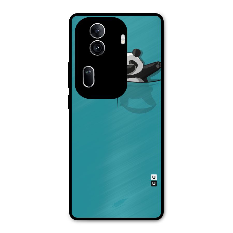 Panda Dabbing Away Metal Back Case for Oppo Reno11 Pro 5G
