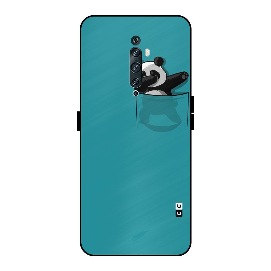 Panda Dabbing Away Metal Back Case for Oppo Reno2 F