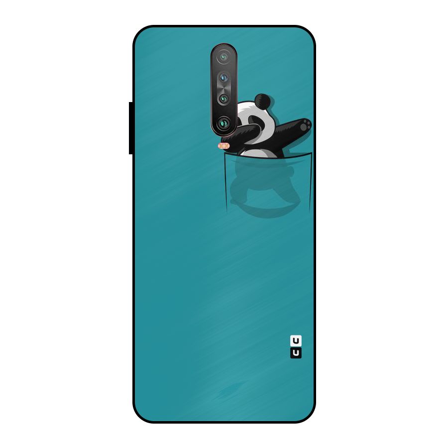 Panda Dabbing Away Metal Back Case for Poco X2