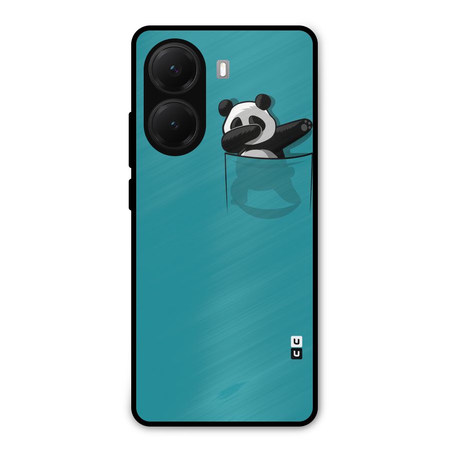 Panda Dabbing Away Metal Back Case for Poco X7 Pro
