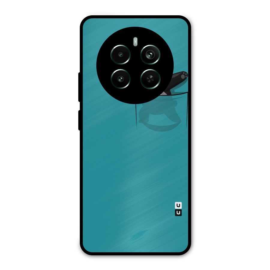 Panda Dabbing Away Metal Back Case for Realme 12 Pro Plus