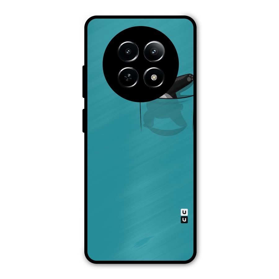 Panda Dabbing Away Metal Back Case for Realme 13