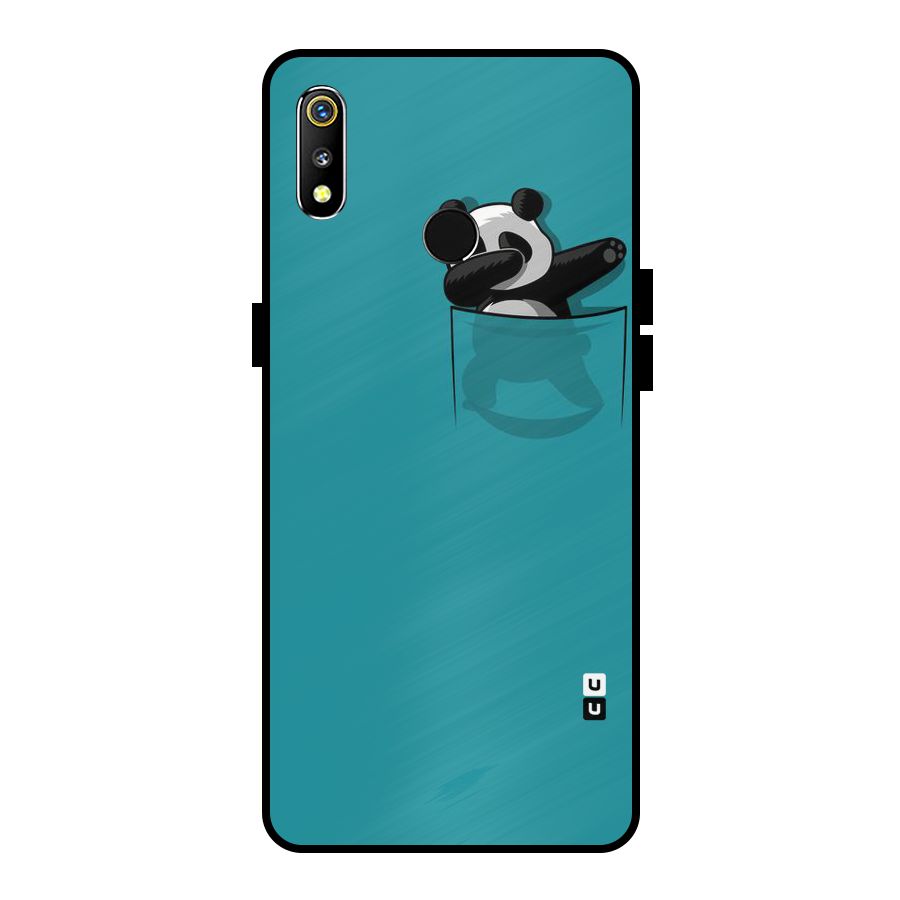 Panda Dabbing Away Metal Back Case for Realme 3