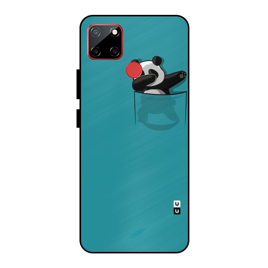 Panda Dabbing Away Metal Back Case for Realme C12