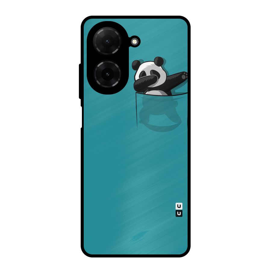 Panda Dabbing Away Metal Back Case for Redmi A5 4G