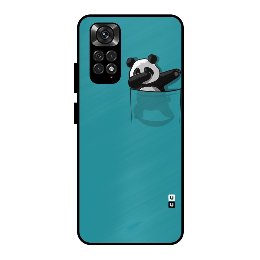 Panda Dabbing Away Metal Back Case for Redmi Note 11 Pro Plus 5G