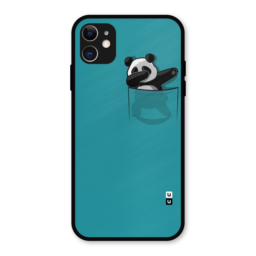 Panda Dabbing Away Metal Back Case for iPhone 11