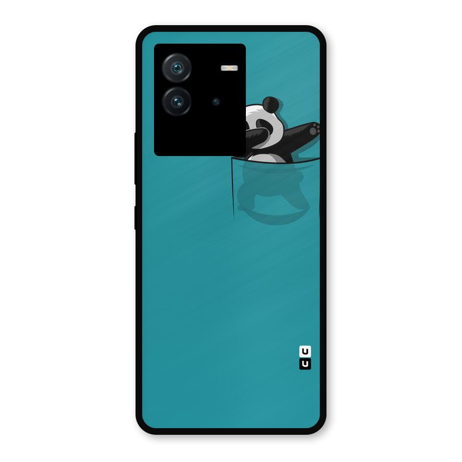 Panda Dabbing Away Metal Back Case for iQOO Neo 6 5G