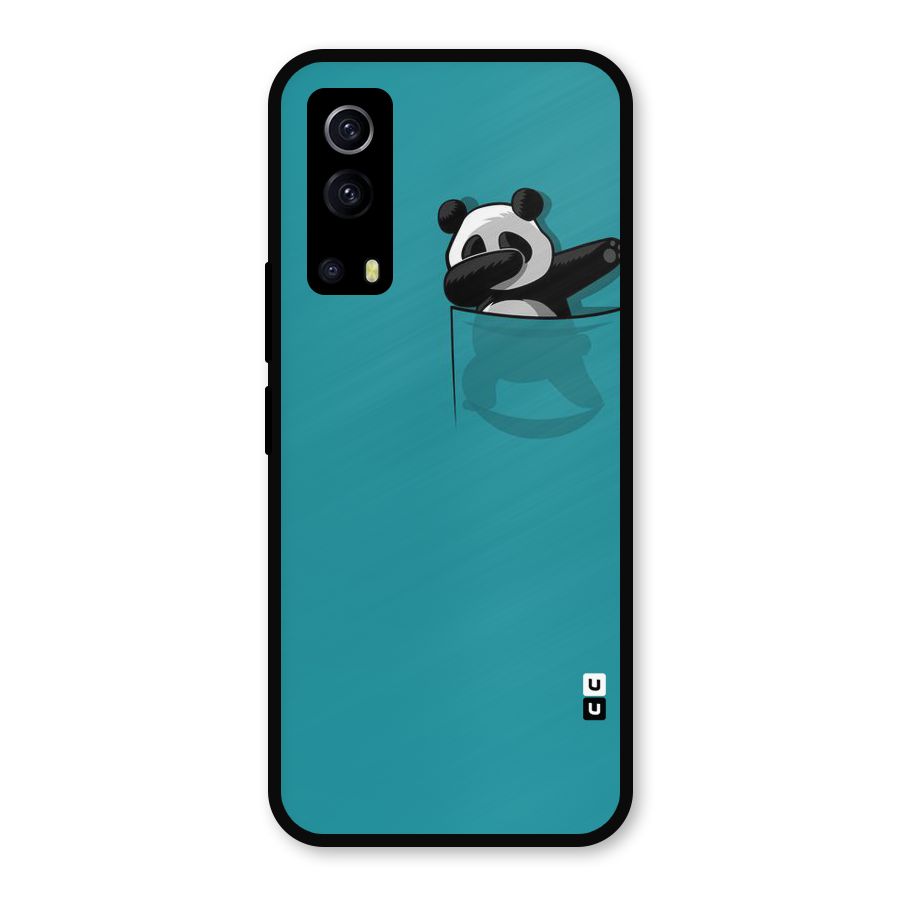 Panda Dabbing Away Metal Back Case for iQOO Z3