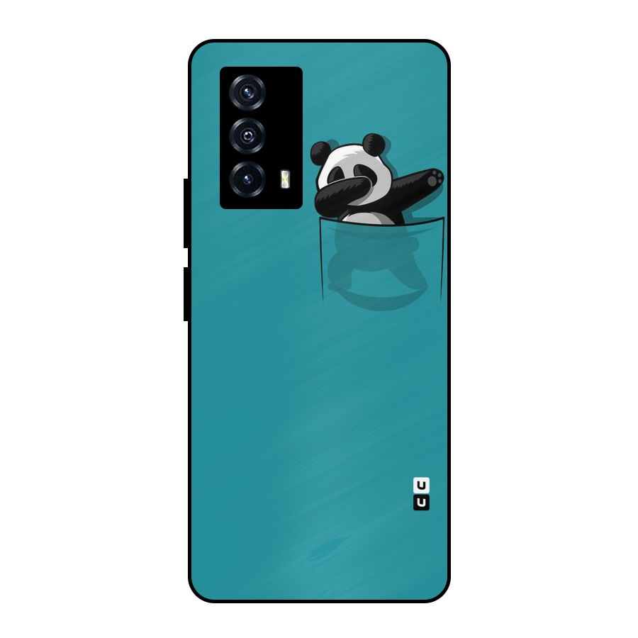 Panda Dabbing Away Metal Back Case for iQOO Z5