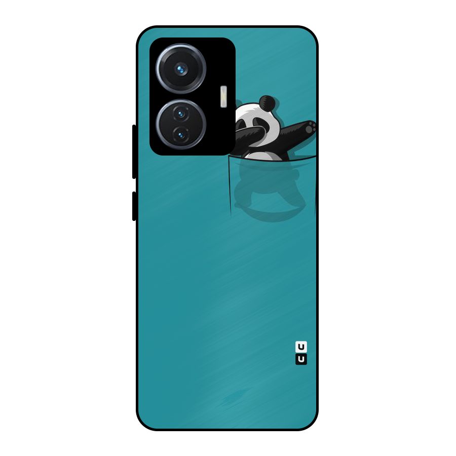 Panda Dabbing Away Metal Back Case for iQOO Z6 44W