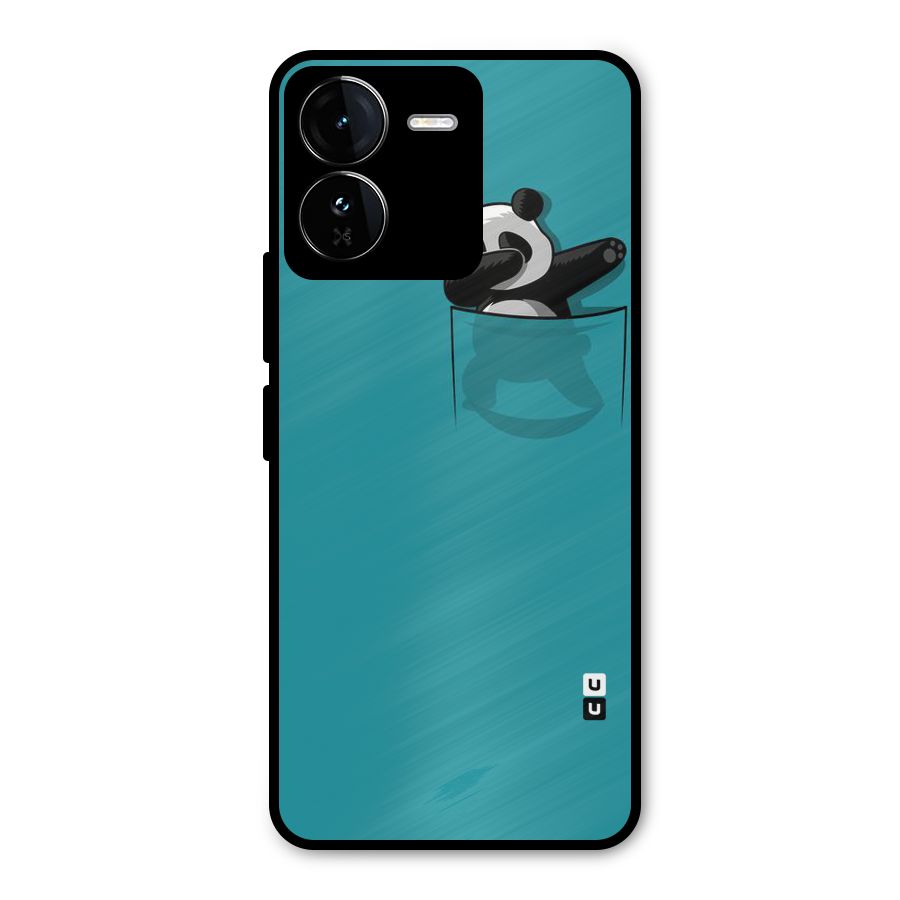 Panda Dabbing Away Metal Back Case for iQOO Z9