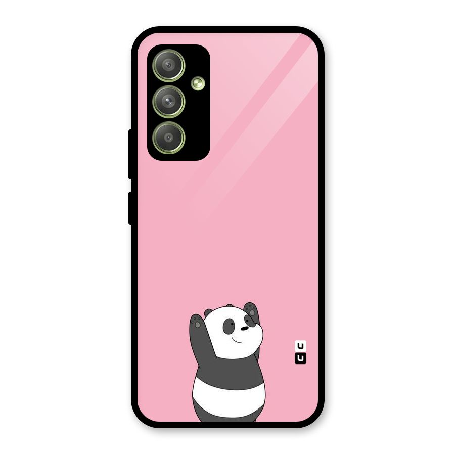 Panda Handsup Glass Back Case for Galaxy A54