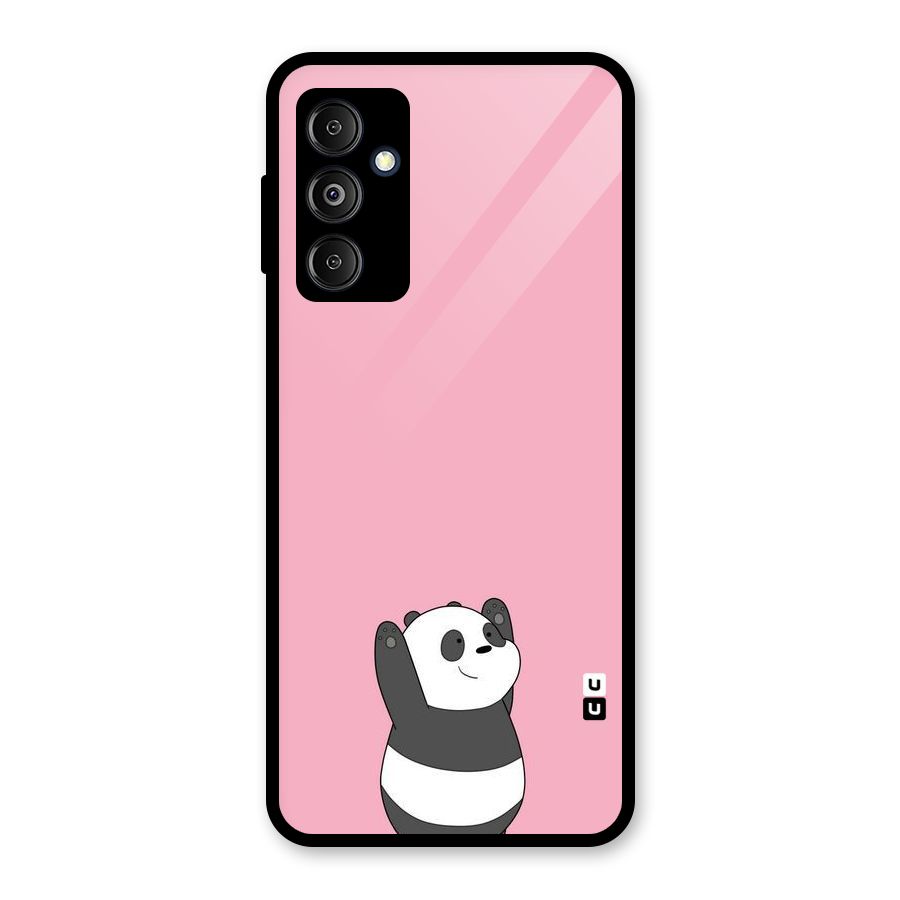 Panda Handsup Glass Back Case for Galaxy M14 5G