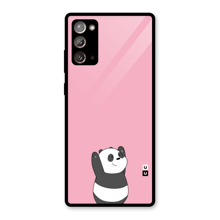Panda Handsup Glass Back Case for Galaxy Note 20