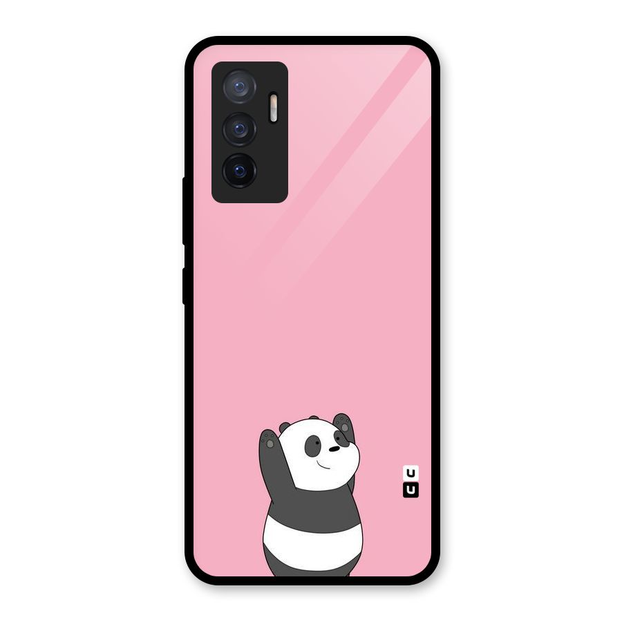 Panda Handsup Glass Back Case for Vivo V23e
