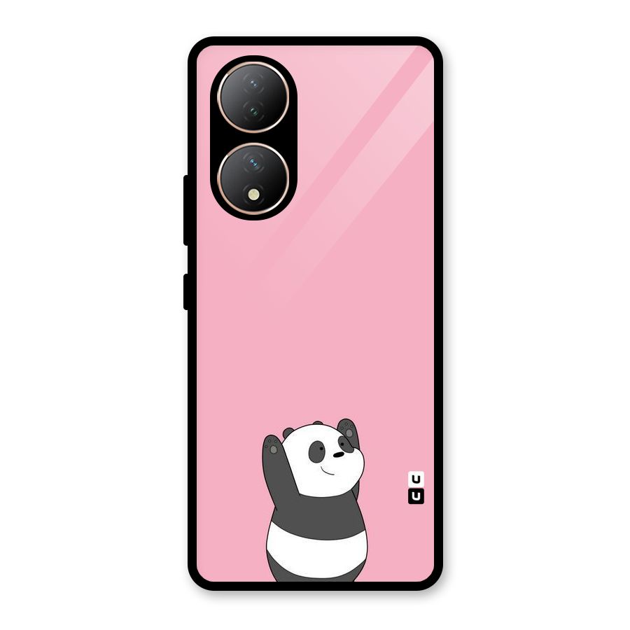 Panda Handsup Glass Back Case for Vivo Y100A