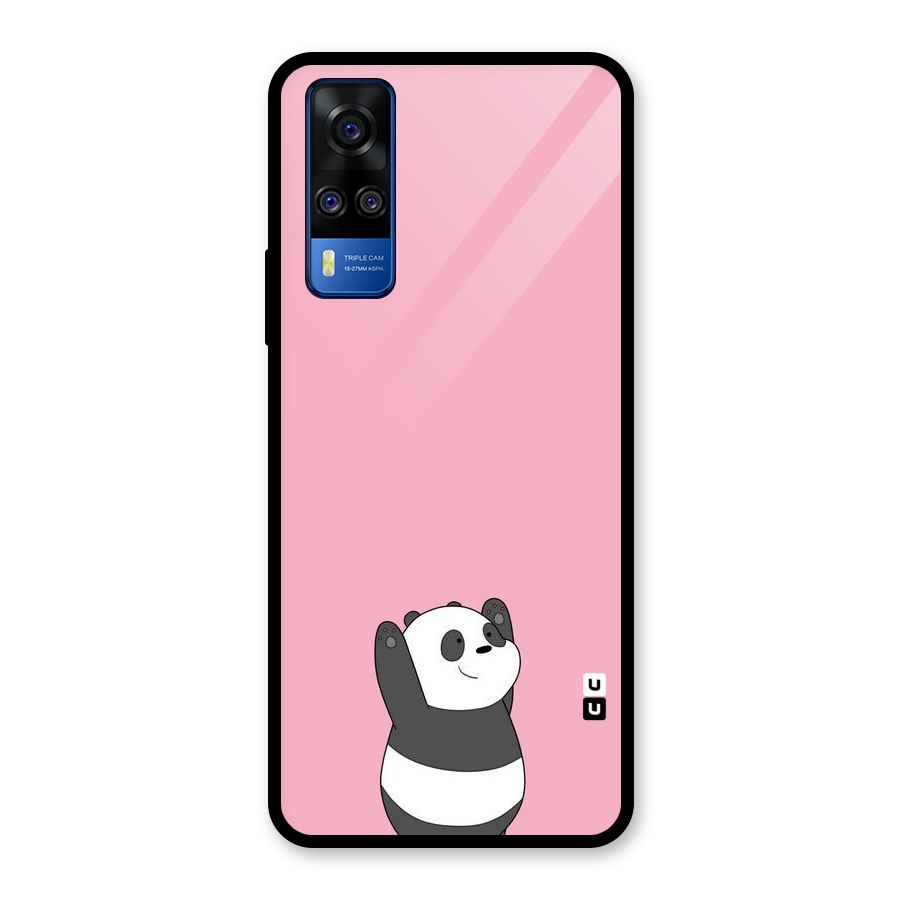 Panda Handsup Glass Back Case for Vivo Y31