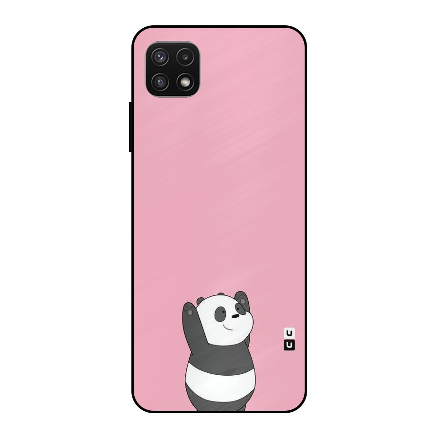 Panda Handsup Metal Back Case for Galaxy A22 5G