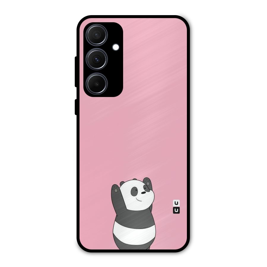 Panda Handsup Metal Back Case for Galaxy A35