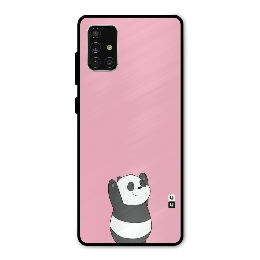 Panda Handsup Metal Back Case for Galaxy A71