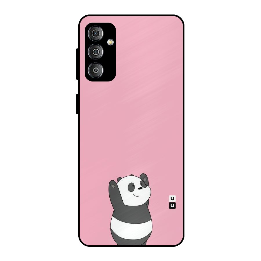 Panda Handsup Metal Back Case for Galaxy F23