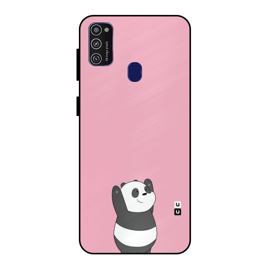 Panda Handsup Metal Back Case for Galaxy M21