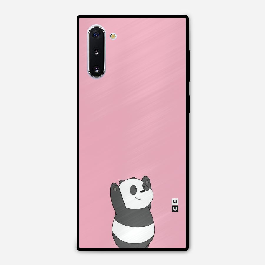 Panda Handsup Metal Back Case for Galaxy Note 10