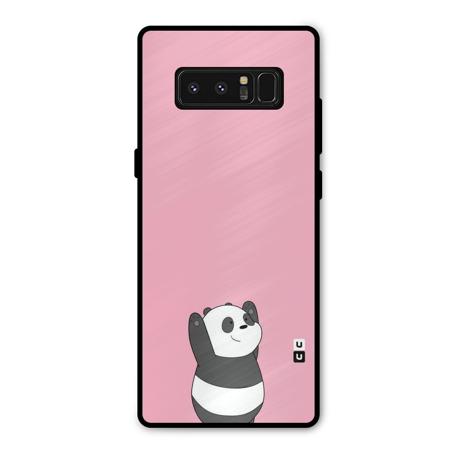 Panda Handsup Metal Back Case for Galaxy Note 8
