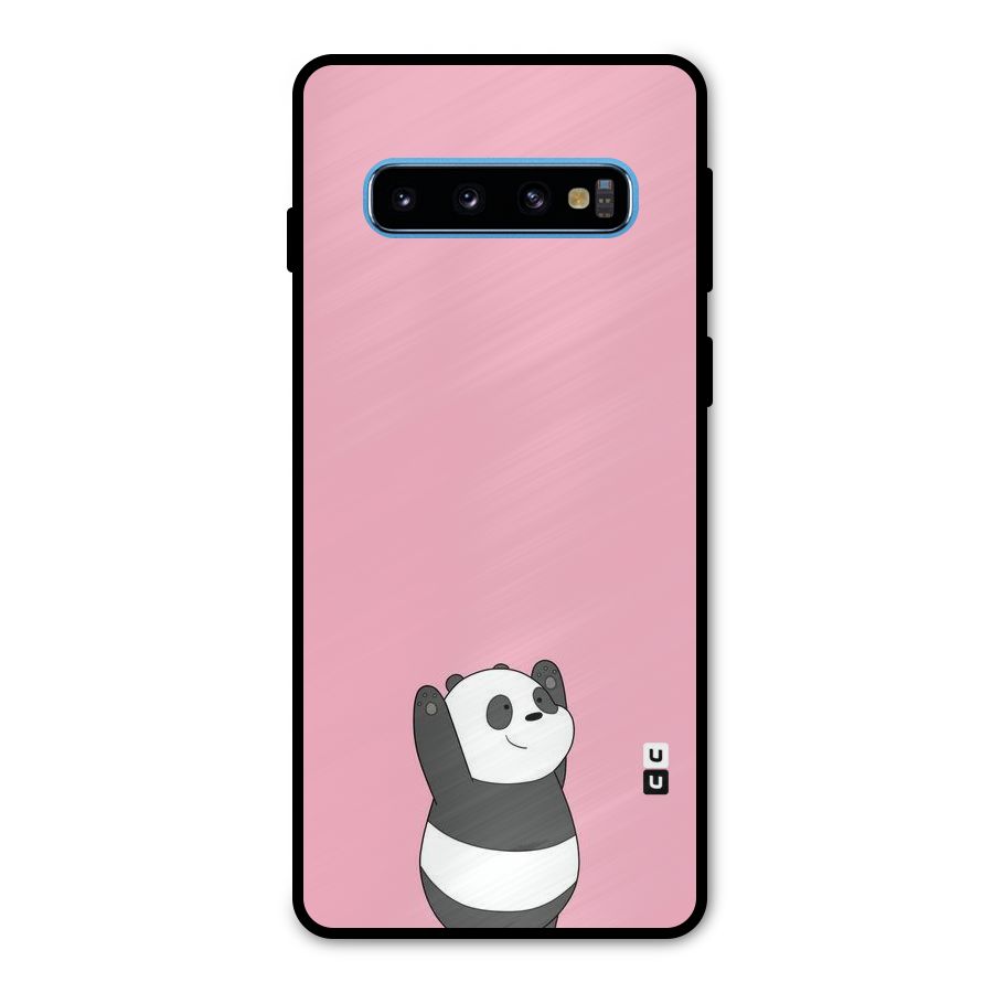 Panda Handsup Metal Back Case for Galaxy S10