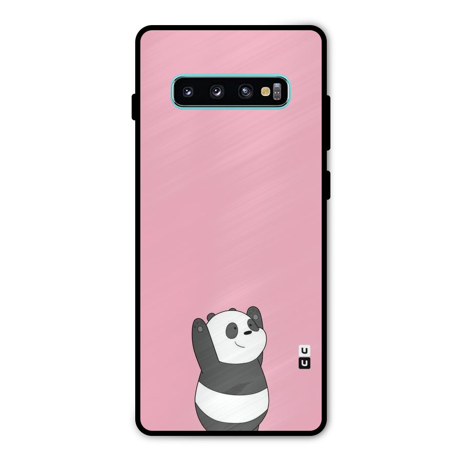 Panda Handsup Metal Back Case for Galaxy S10 Plus
