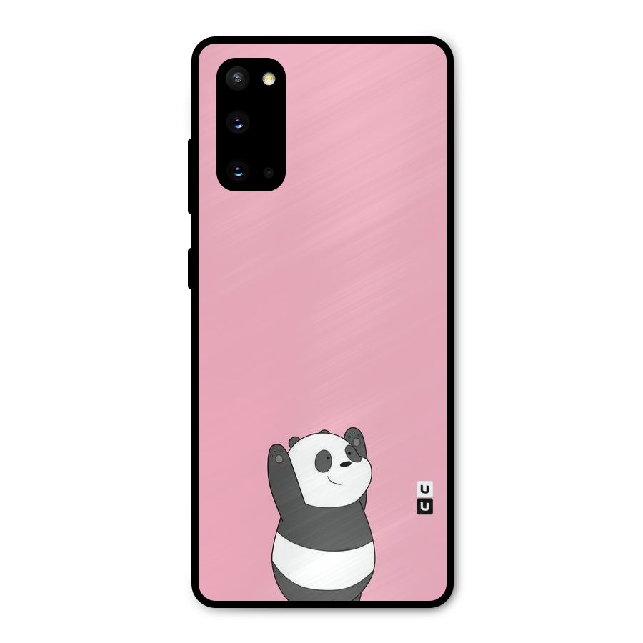 Panda Handsup Metal Back Case for Galaxy S20