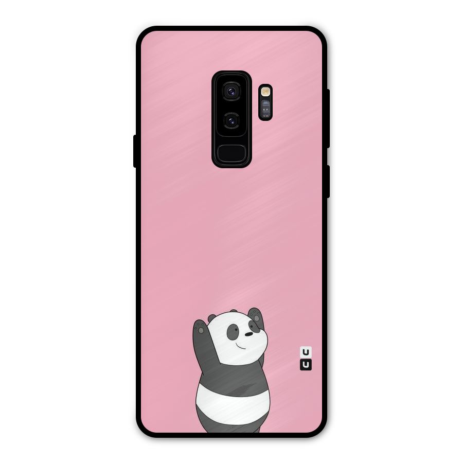 Panda Handsup Metal Back Case for Galaxy S9 Plus