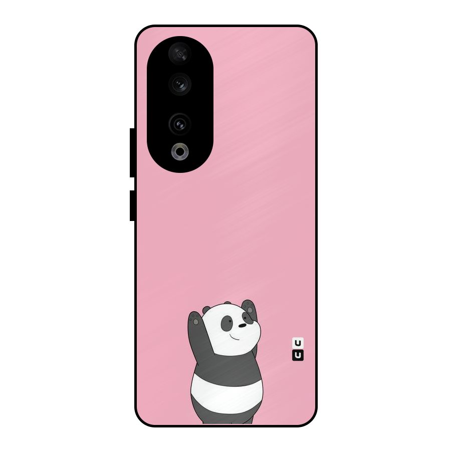 Panda Handsup Metal Back Case for Honor 90