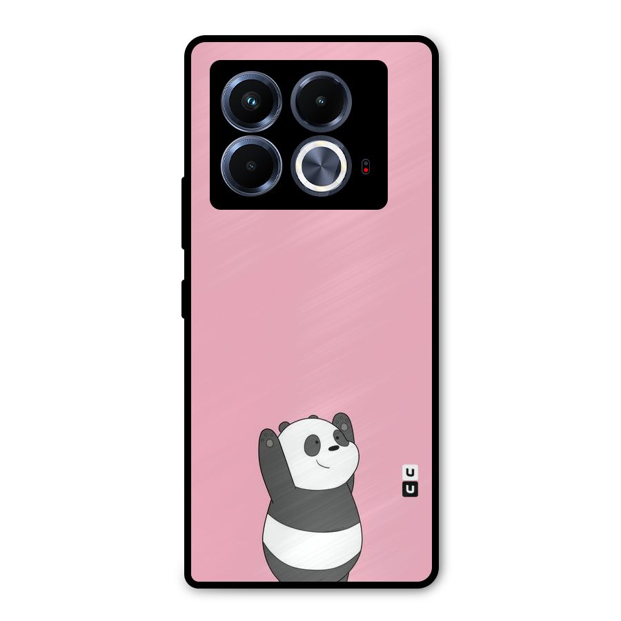 Panda Handsup Metal Back Case for Infinix Note 40 5G