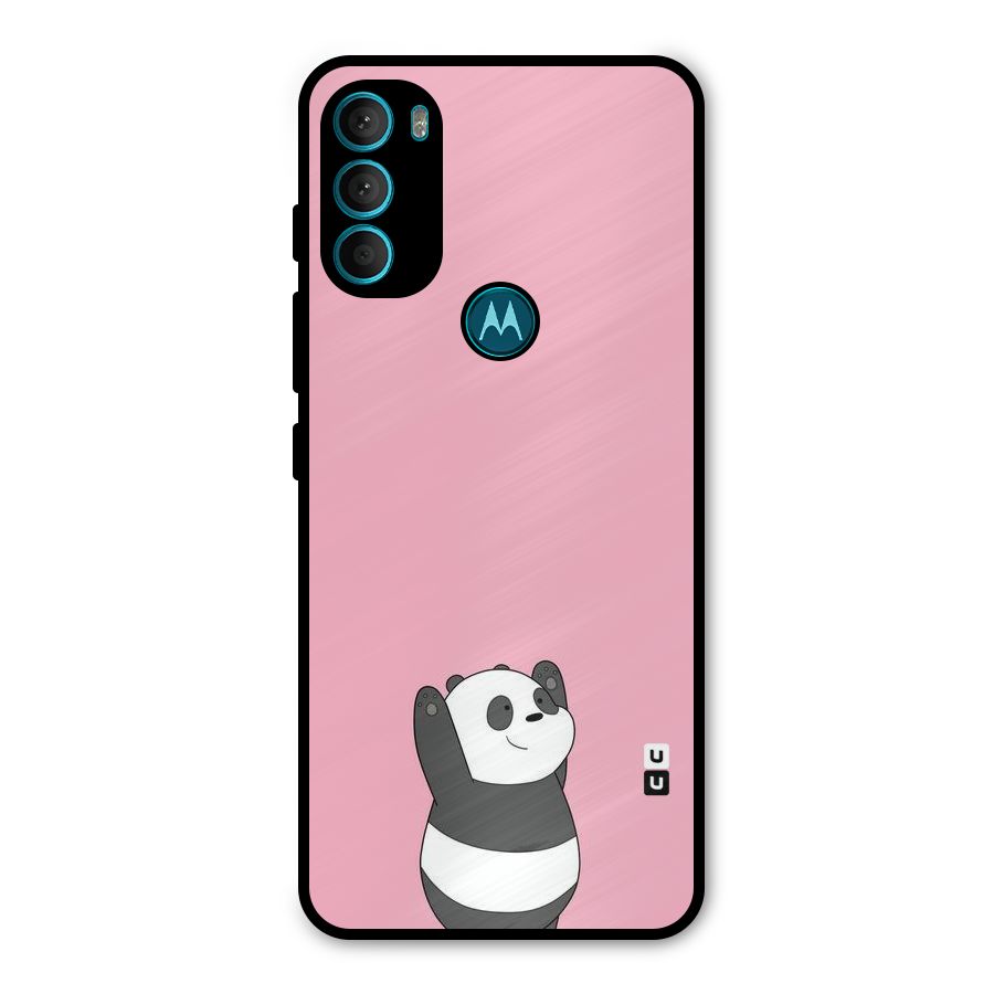Panda Handsup Metal Back Case for Moto G71 5G