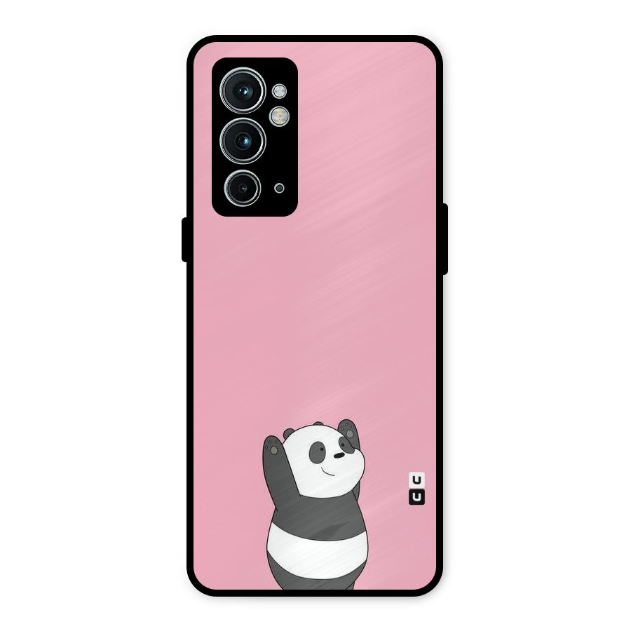 Panda Handsup Metal Back Case for OnePlus 9RT 5G