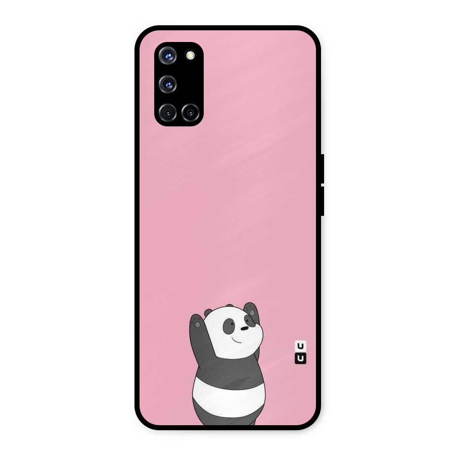 Panda Handsup Metal Back Case for Oppo A52