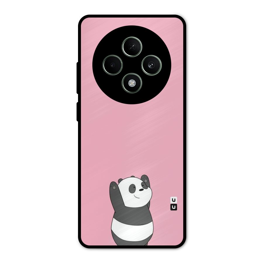 Panda Handsup Metal Back Case for Oppo F27