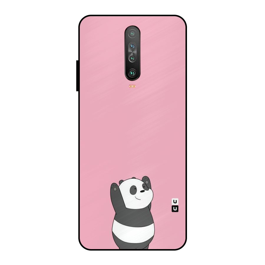 Panda Handsup Metal Back Case for Poco X2
