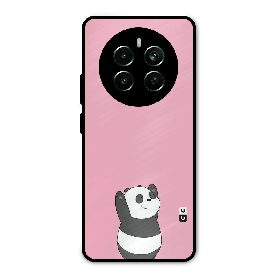 Panda Handsup Metal Back Case for Realme 12 Pro Plus