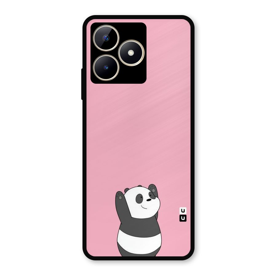 Panda Handsup Metal Back Case for Realme C53