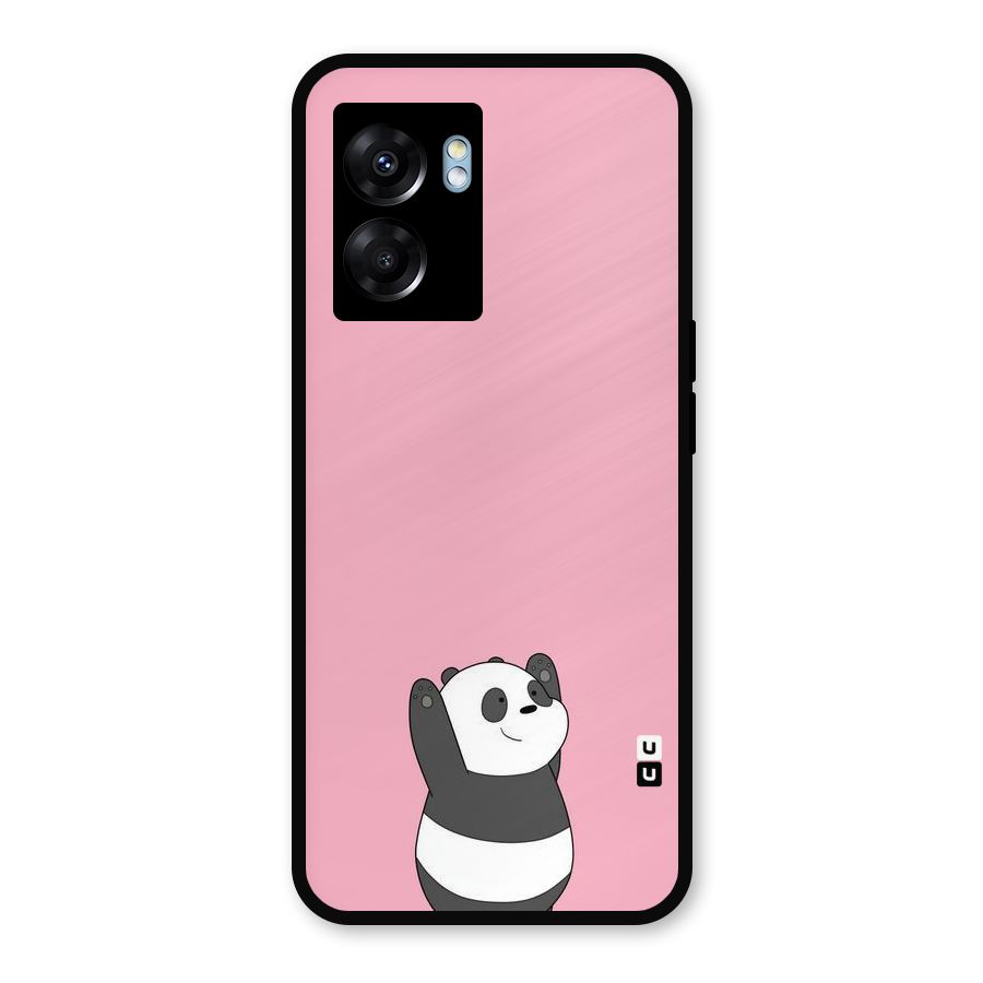 Panda Handsup Metal Back Case for Realme Narzo 50 5G