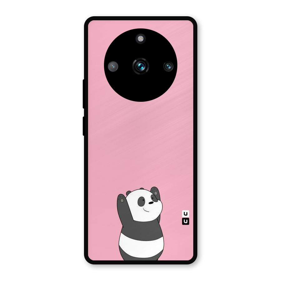 Panda Handsup Metal Back Case for Realme Narzo 60 Pro